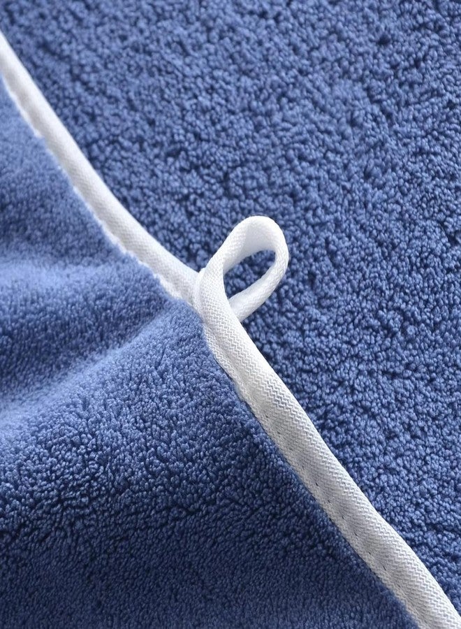 لينير مناشف يد من الألياف الدقيقة من لينير / منشفة صغيرة الحجم / منشفة وجه / منشفة للرجال والنساء والأطفال / مناشف فائقة النعومة والامتصاص وسريعة الجفاف للصالة الرياضية والسفر 500 جرام لكل متر مربع (أزرق-2) - Image 4