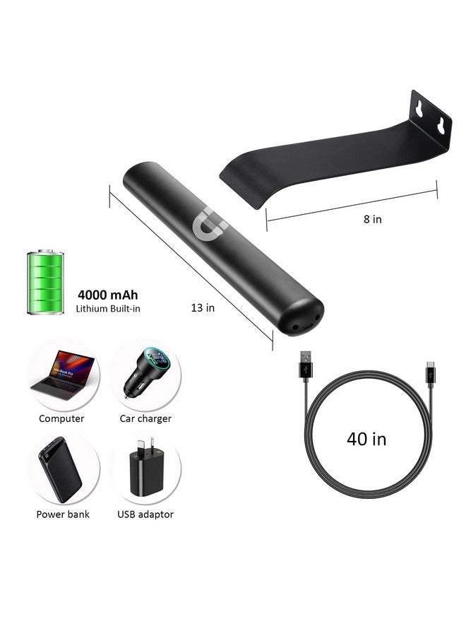 VIGMOJ Wireless Picture Light Battery Operated,Rechargeable Painting Light with Remote Control,Metal Art Display Lamp,3 Modes,Dimmable Dartboard Light with Timer for Frame Picture Gallery,300LM  - Image 4