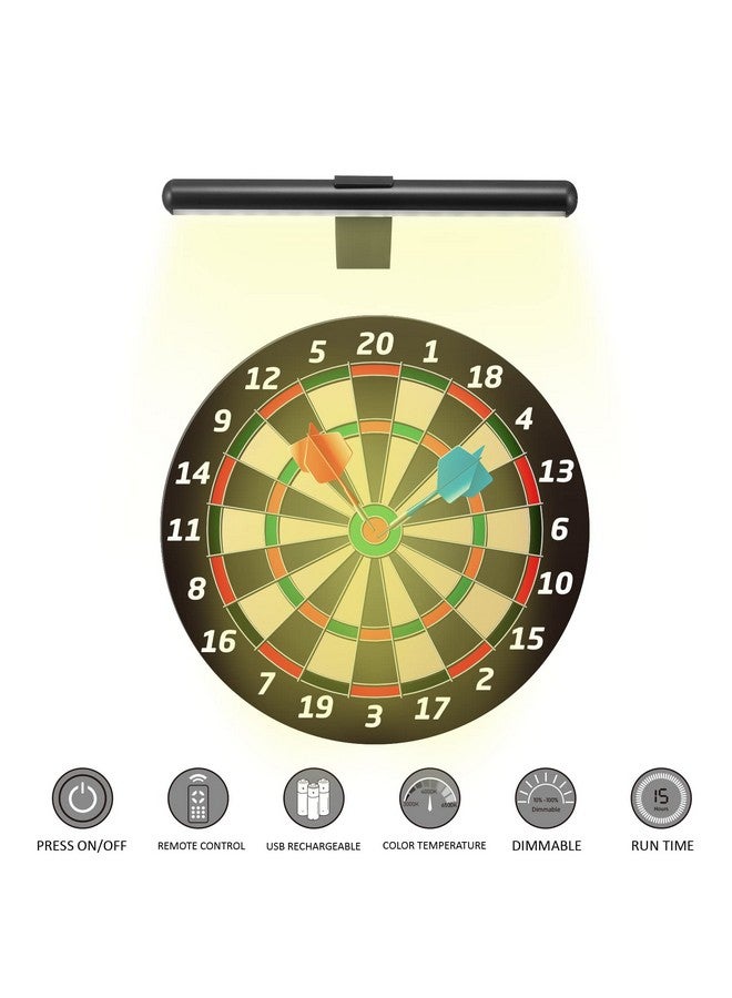 VIGMOJ Wireless Picture Light Battery Operated,Rechargeable Painting Light with Remote Control,Metal Art Display Lamp,3 Modes,Dimmable Dartboard Light with Timer for Frame Picture Gallery,300LM  - Image 5