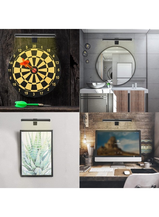 VIGMOJ Wireless Picture Light Battery Operated,Rechargeable Painting Light with Remote Control,Metal Art Display Lamp,3 Modes,Dimmable Dartboard Light with Timer for Frame Picture Gallery,300LM  - Image 2
