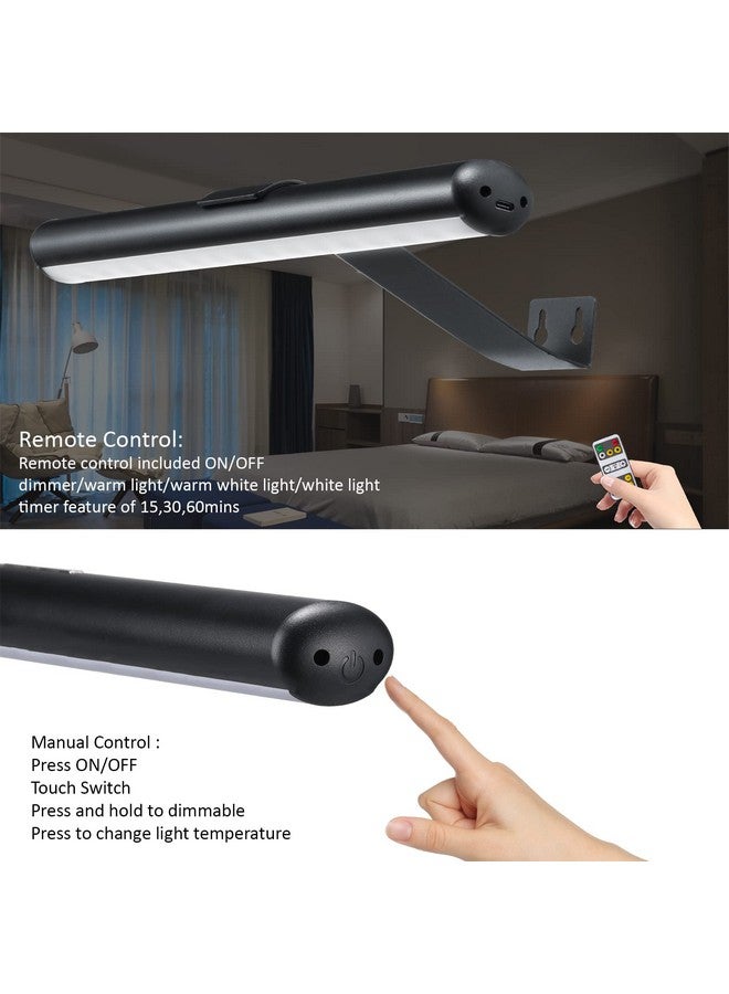 VIGMOJ Wireless Picture Light Battery Operated,Rechargeable Painting Light with Remote Control,Metal Art Display Lamp,3 Modes,Dimmable Dartboard Light with Timer for Frame Picture Gallery,300LM  - Image 3