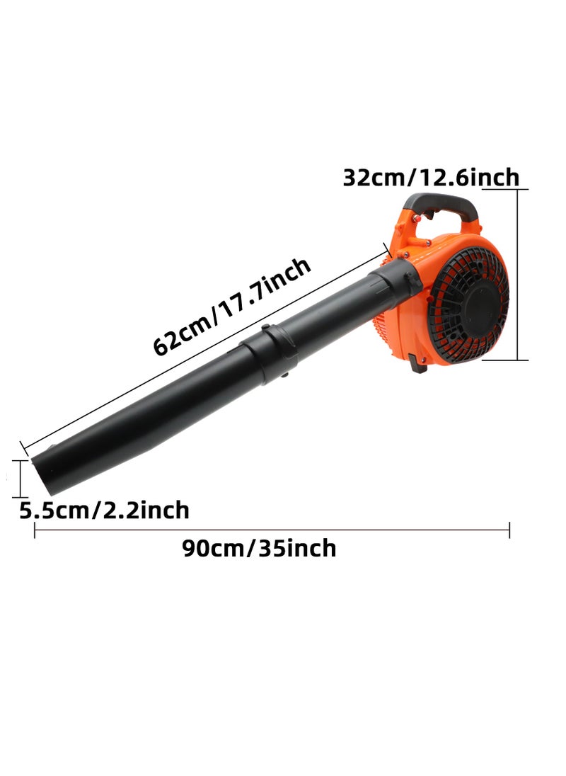 BONAI Bonai 25.4CC Handheld Gasoline Blower - Powerful 2-Cycle Gas Blower for Lawn Care with 300 CFM Airflow and 110 MPH Speed  - Image 5