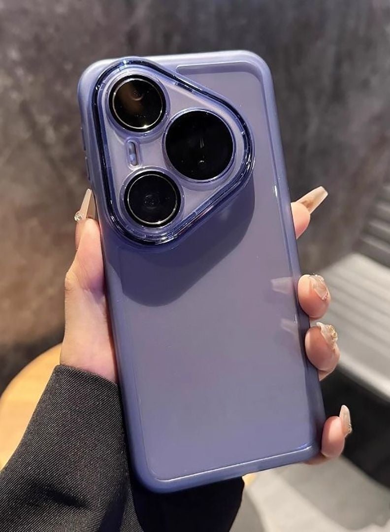 متوافق مع الغطاء الخلفي لهاتف Huawei Pura 80 Ultra، مادة TPU ناعمة، شفاف، مع فيلم حماية العدسة المدمج، حافظة P80 - Image 1