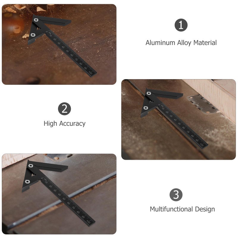 Aluminum Alloy Center Line Scriber 45 Degree Angle Centering Gauge Woodworking Marking Tool - Image 4