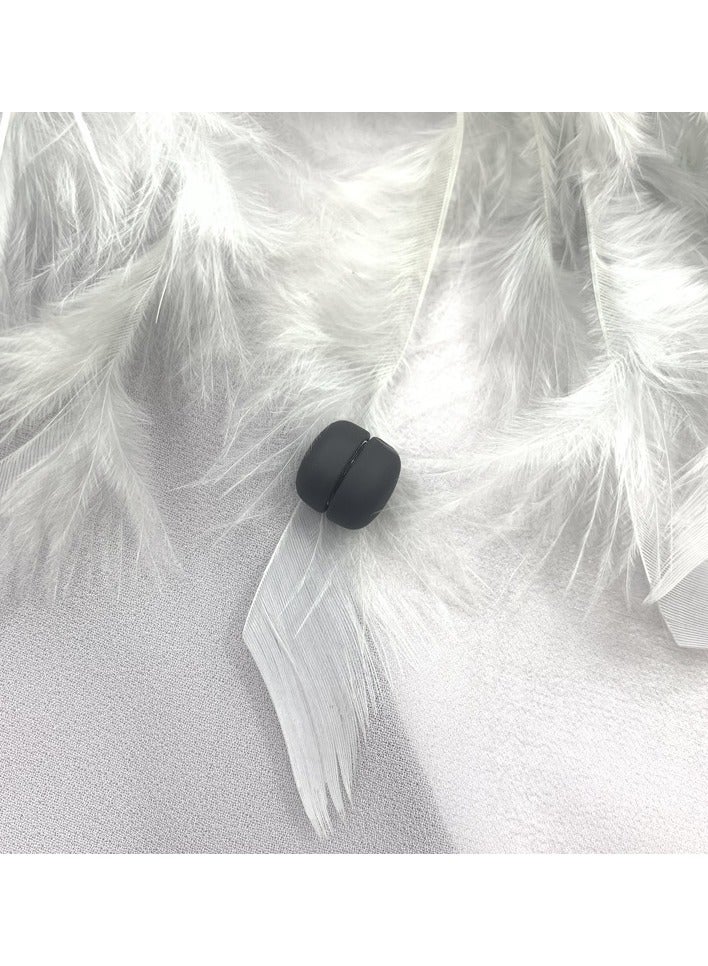 2 Pair Matte Black Hijab Magnets - Image 4