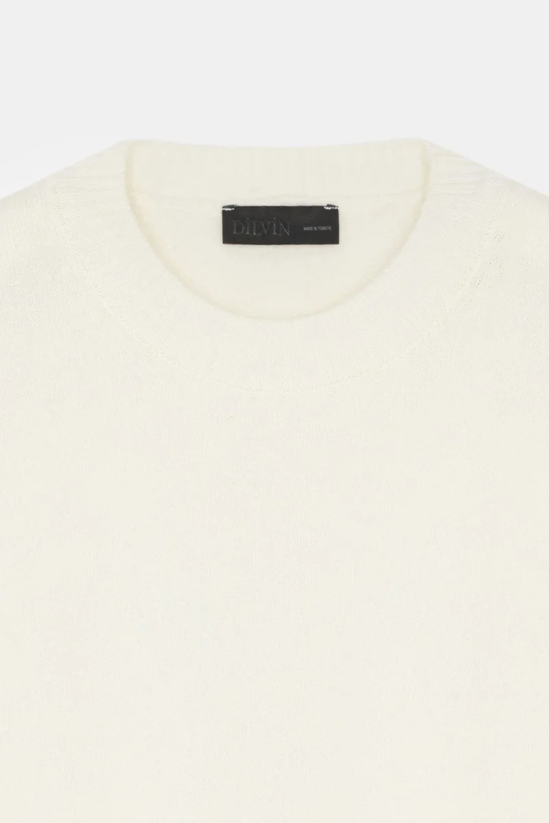 Dilvin Oatmeal Natural DILVIN Women's Knit Sweater for Women | Best Price UAE