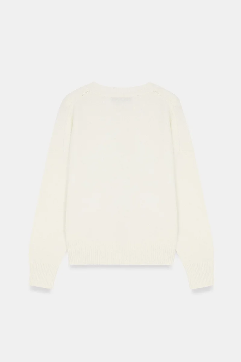 Dilvin Oatmeal Natural DILVIN Women's Knit Sweater for Women | Best Price UAE