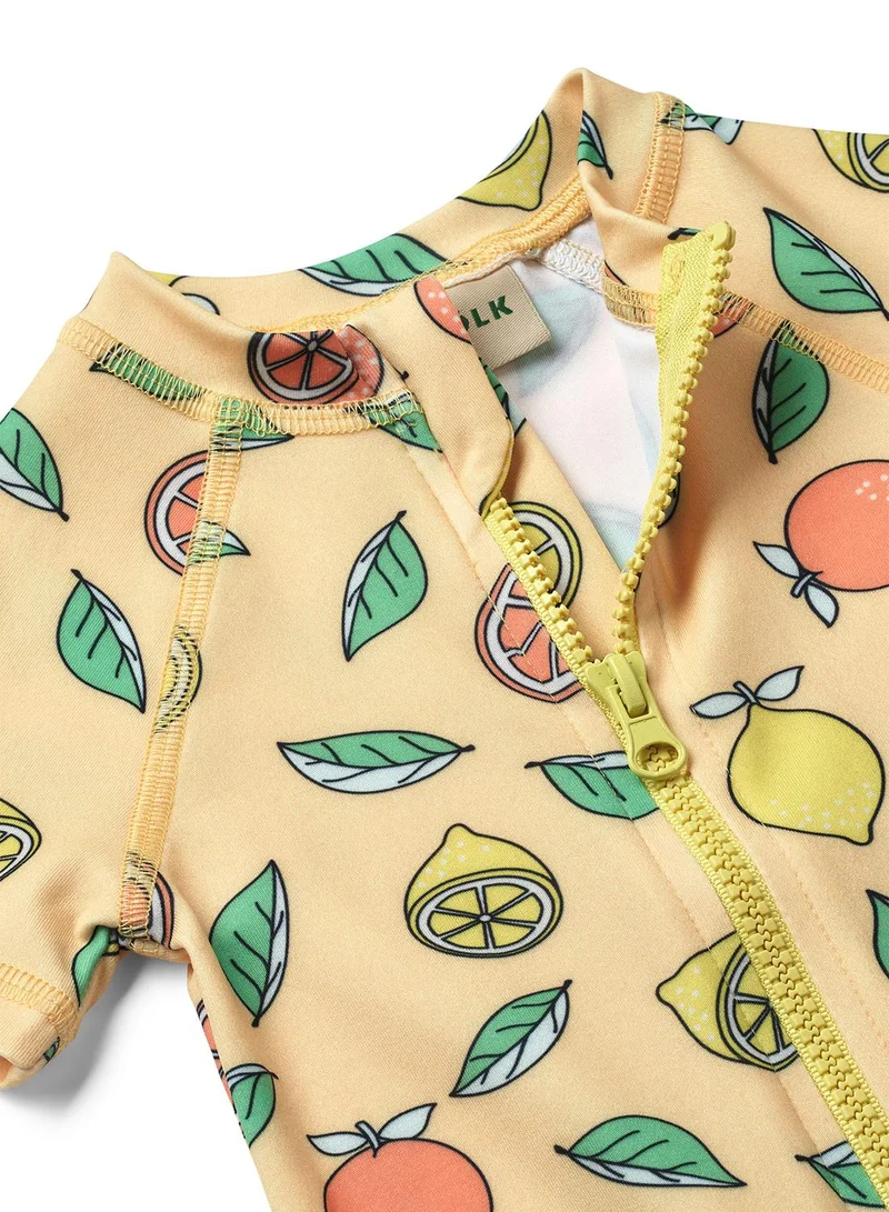 Småfolk UV50 Swimsuit with lemons and oranges