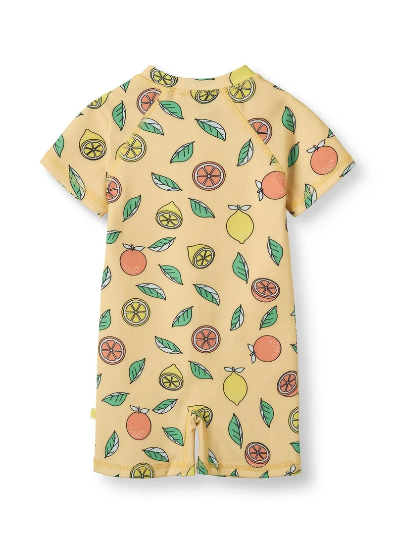 Småfolk UV50 Swimsuit with lemons and oranges