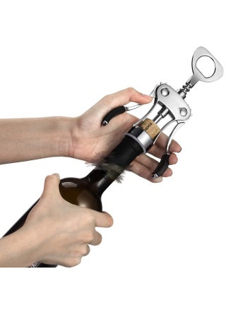 Wine Opener, Zinc Alloy Premium Wing Corkscrew Wine Bottle Opener with Multifunctional Bottles Opener, Upgrade - pzsku/ZC8359DB3D5DEFAB04732Z/45/_/1712646444/07bcf70c-521c-4a1a-bf05-cbdb3ed74f30