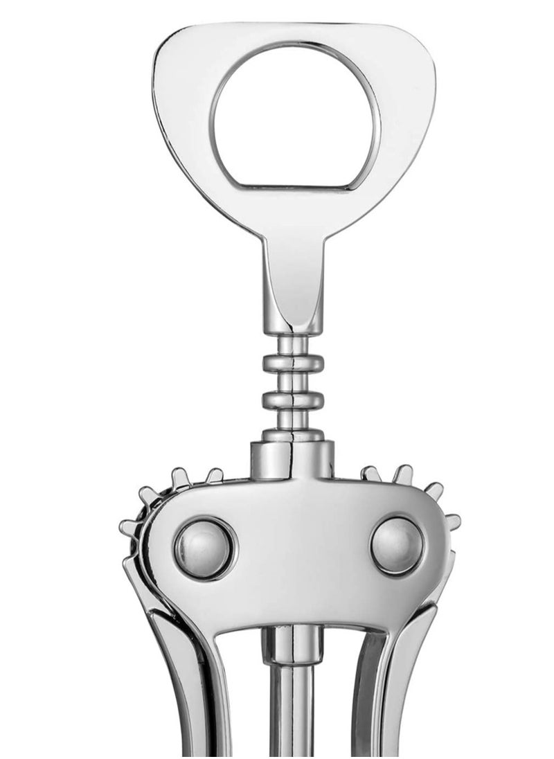 Wine Opener, Zinc Alloy Premium Wing Corkscrew Wine Bottle Opener with Multifunctional Bottles Opener, Upgrade