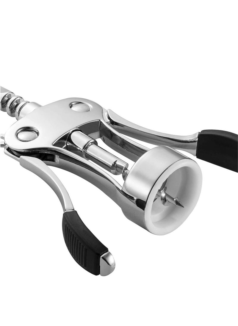 Wine Opener, Zinc Alloy Premium Wing Corkscrew Wine Bottle Opener with Multifunctional Bottles Opener, Upgrade