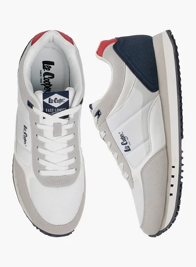 Lee Cooper Men's Logo Print Lace-Up Sneakers