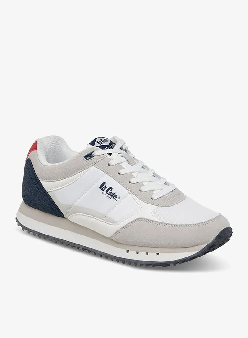 Lee Cooper Men's Logo Print Lace-Up Sneakers