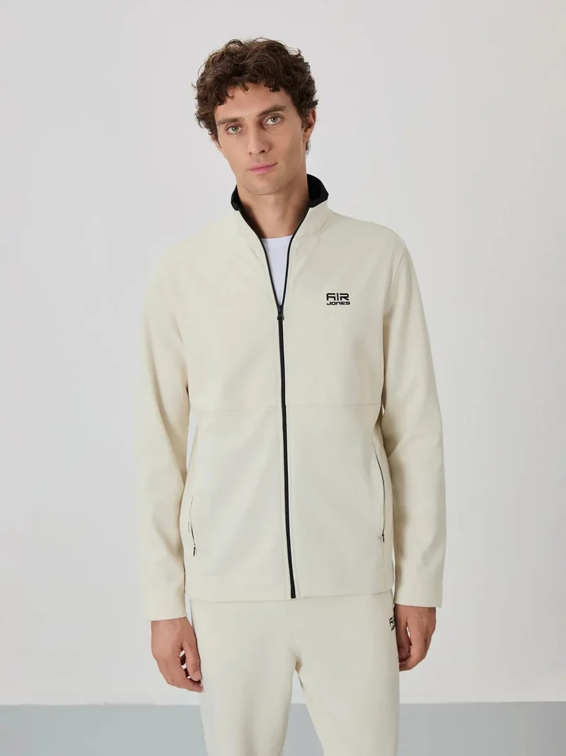 TOMMYLIFE TOMMY Men's Zip-collar Sweatshirt And Pants Set