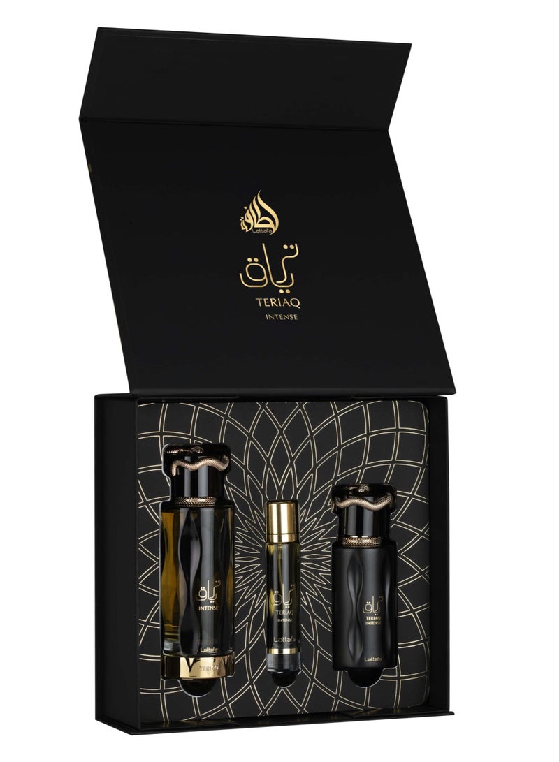 لطافة مجموعة هدايا ترياق إنتنس – عطر أو دو بارفان 100 مل + بخاخ سفر 12 مل + معطر شعر - Image 1