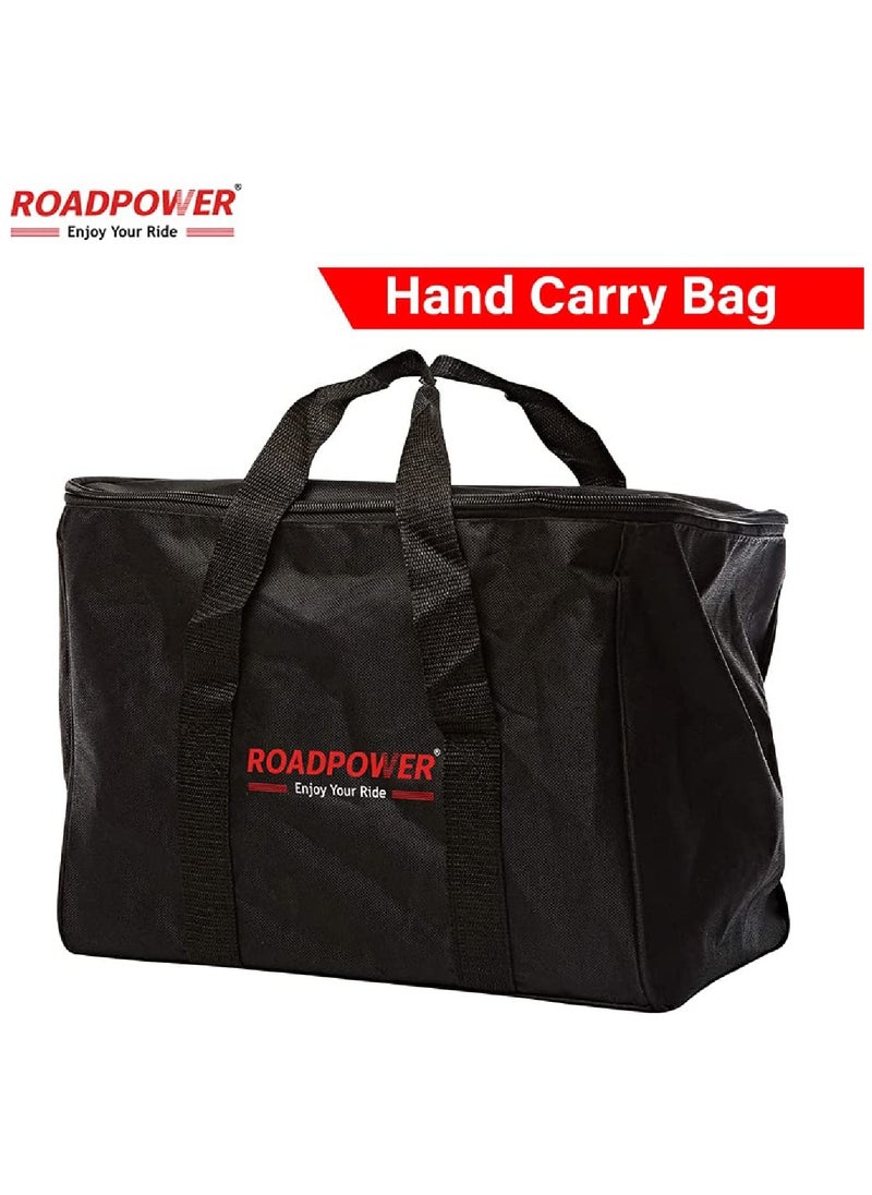 RoadPower - Dual Cylinder Car Air Compressor Ultra Extreme 4x4 Tire Super Air Flow Portable 300 Litter-Mints 150 PSI 12V Tire Inflator For Car Trunk Bicycle And Other Inflatables With Carry Bag - Image 1