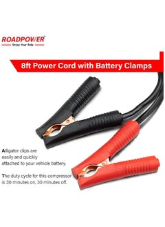 RoadPower ضاغط هواء للسيارة ذو اسطوانة مزدوجة فائق المتطرفة 4 × 4 إطار تدفق هواء فائق محمول 300 لتر-نعناع 150 رطل لكل بوصة مربعة 12 فولت منفاخ إطارات للسيارة والدراجات وغيرها من المواد المطاطية مع حقيبة حمل  - Image 4