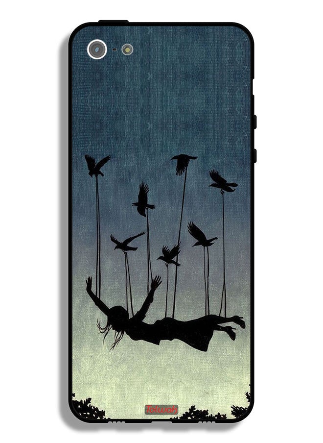 Tolwak - Apple iPhone 5/5s/SE Protective Case Birds Holding Fallen Girl - Image 1