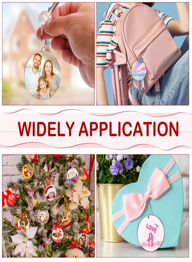 Caffox 50Pcs Acrylic Ornament Blanks, 3 Inch Round Circle Bulk for Vinyl Clear Discs Keychain with Hole Engraving DIY Projects and Art Crafts, 0.04 Inch Thick Acrylic Blanks - Image 3