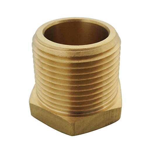 TL TOOLEGIN 3/4" NPT Male x 1/4" NPT Female Brass Bushing Reducer Reducing Pipe Adapter Fitting 5pcs 1200 PSI - Image 4