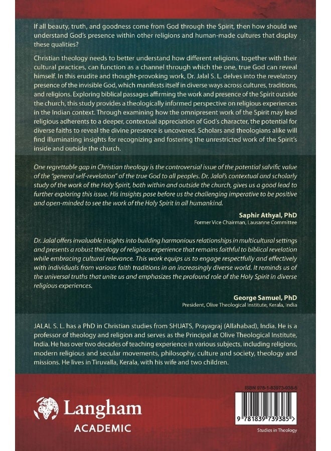 The Wider Work of the Holy Spirit: An Indian Theology of Religious Experience  - Image 2