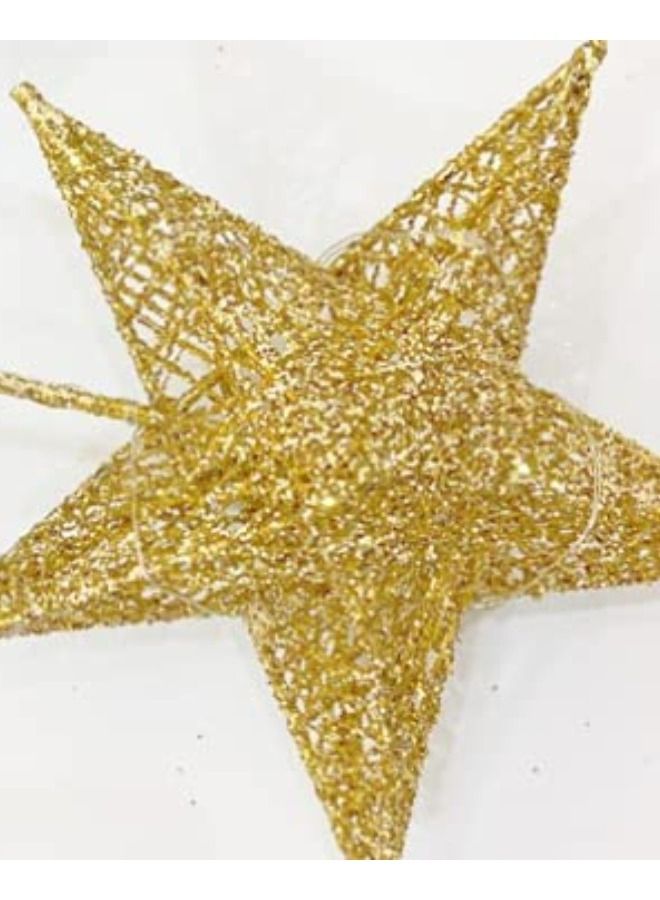 Ramadan Decoration Lighting Lantern Crescent Light, Eid Mubarak 3D Golden Hilal Crescent 20 LED Light, Ramadan Kareem Home Light Decorations 20CM - Image 3