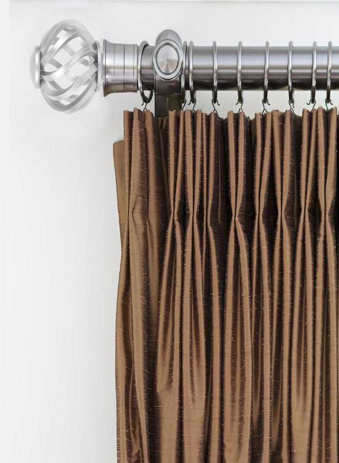 Amosfun 2pcs Curtain Rod Finials Twisted Cage Stylish Curtain Rod End Caps Replacement Easy Installation Drapery Pole Finials - Image 3