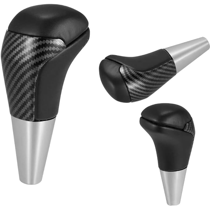 rayihni X spring Automatic Gear Shift Knob Universal Fit for Various Vehicle Models Carbon Fiber Look Shift Knob with Comfortable Grip Easy Installation Replacement Part - Image 2