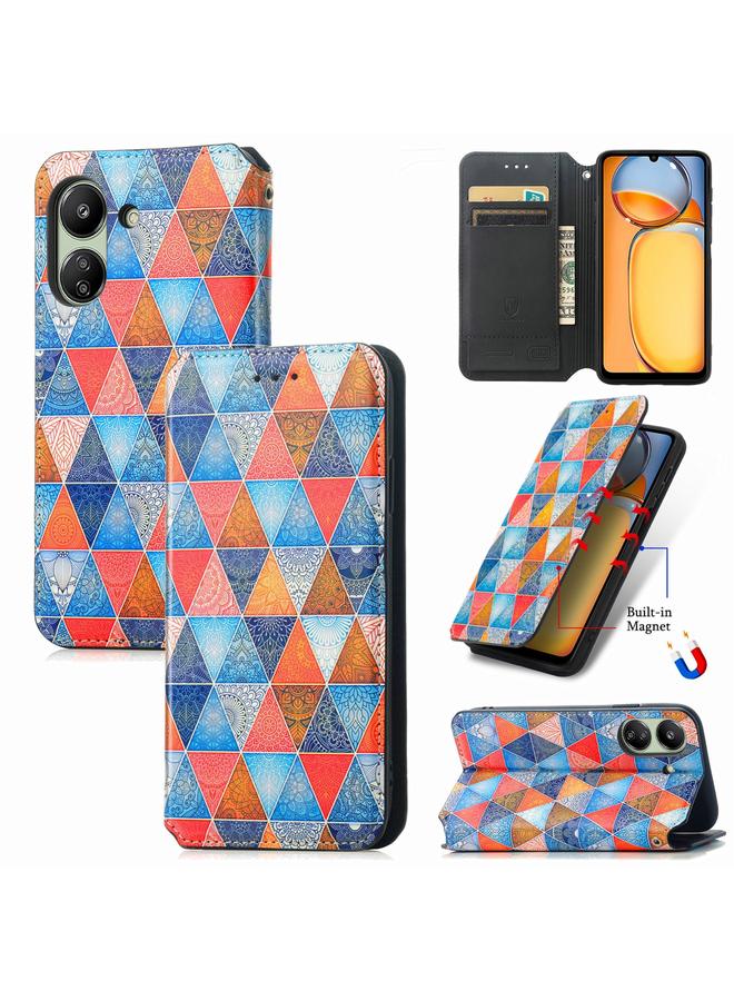 Case For Xiaomi Redmi 13C CaseNeo Colorful Magnetic Leather Phone Case