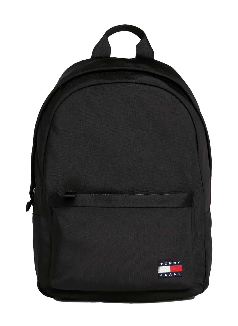 TOMMY HILFIGER Men's Essential Dome Flag Backpack -  Recycled polyester, Black