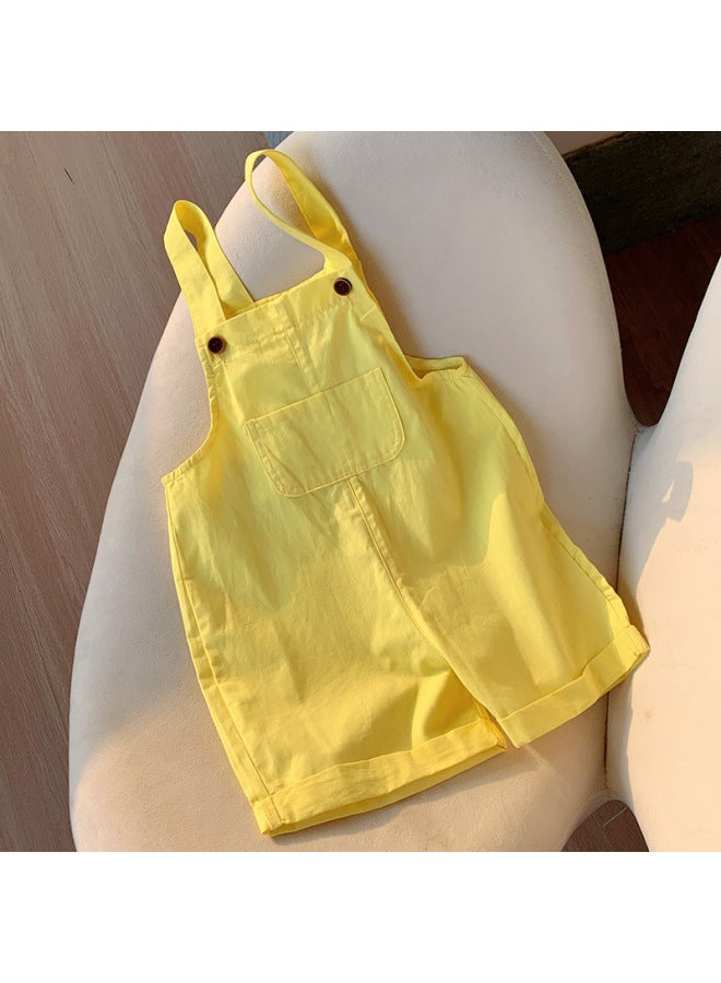 Moe Bao Liuyi Wear Children's Straps For Small And Medium-sized Children's Boys And Girls Korean Casual Pants Candy-colored Performance Clothes
