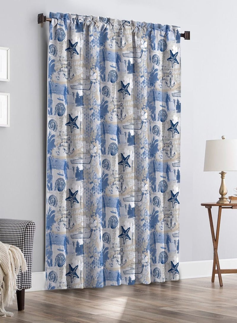 CURTAINS & RODS 1panel 150cmX260cm curtain printed on velvet mixed with linen. - Image 2