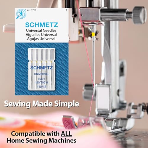 SCHMETZ Universal Sewing Machine Needles - Supplies, Size 110/18, Box of 100 - Image 2