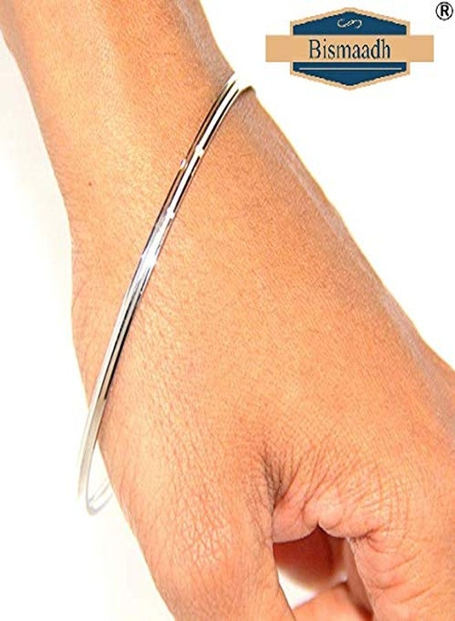 Bismaadh Sikh/Punjabi Kada Stainless Steel Bracelet for Women and Kids, 0.2 cm Thk - Image 2