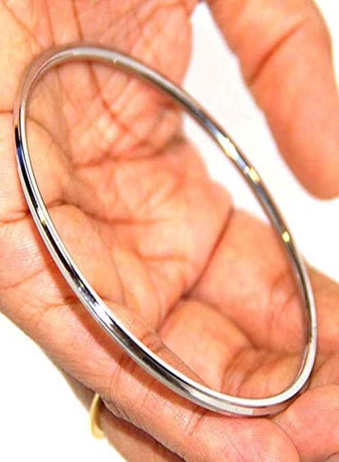 Bismaadh Sikh/Punjabi Kada Stainless Steel Bracelet for Women and Kids, 0.2 cm Thk - Image 3