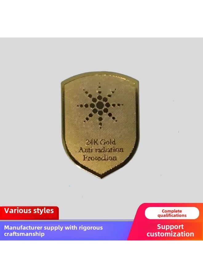 Customized Energy Shield Mobile Phone Stickers With Random Styles, Negative Ions Far Infrared Energy, Graphene Anti-Radiation Mobile Phone Stickers-Color:Green Small Paper Card Negative Ion Type