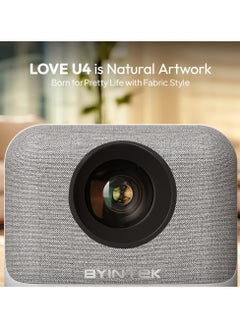 باينتيك جهاز عرض BYINTEK U4 الذكي اللاسلكي الصغير بنظام Android 9.0 لأجهزة الكمبيوتر المحمولة والأجهزة اللوحية وأجهزة iOS وAndroid وشاشة Wi-Fi  - Image 3