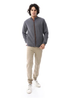 Andora Elastic Waist With Drawstring Gabardine Sweatpants_ Beige  - Image 5