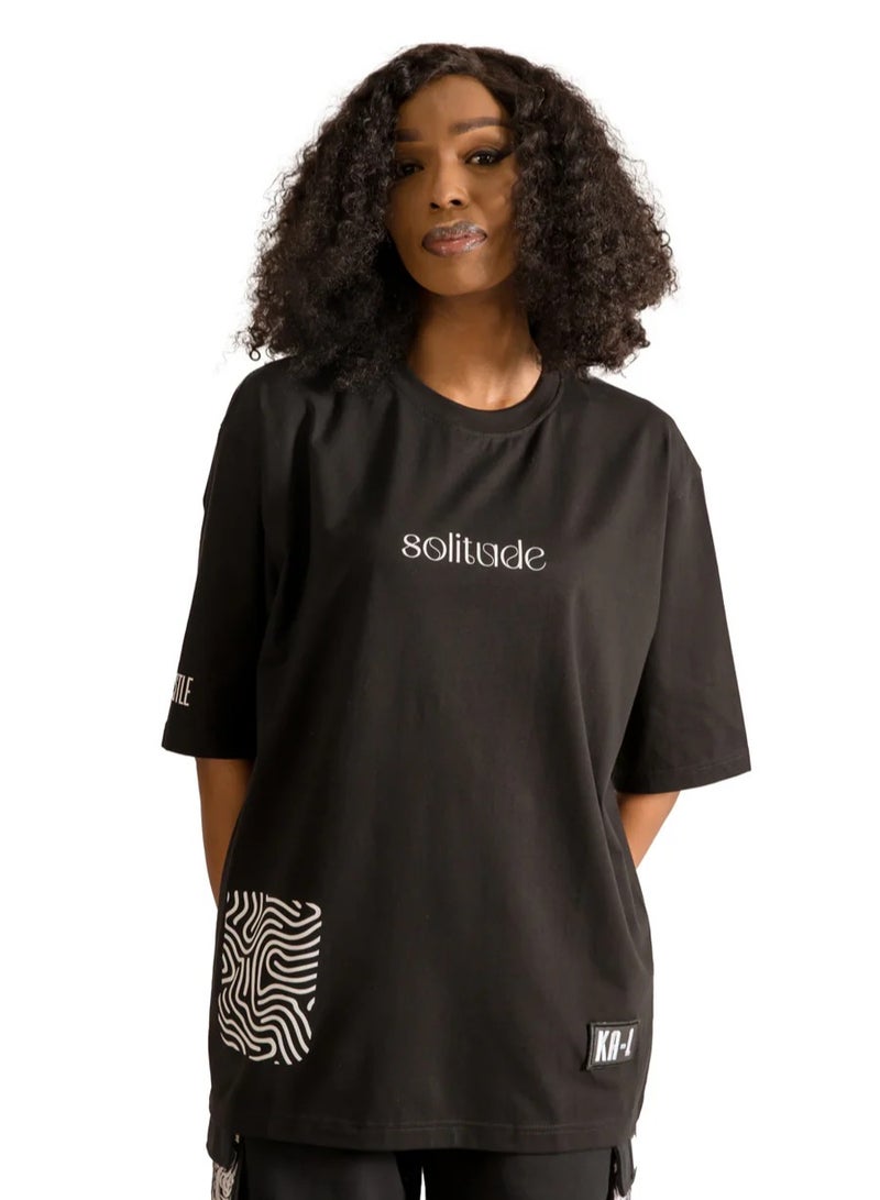 KA-1 KA-1 SOLITUDE T-SHIRT BLACK  - Image 3