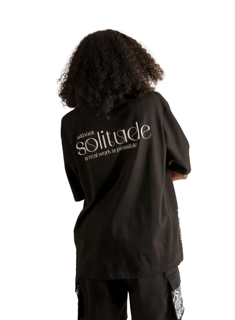 KA-1 KA-1 SOLITUDE T-SHIRT BLACK  - Image 5