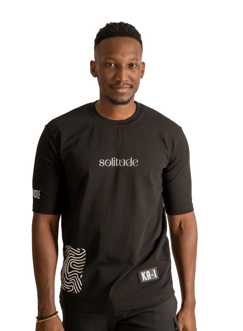 KA-1 KA-1 SOLITUDE T-SHIRT BLACK  - Image 1