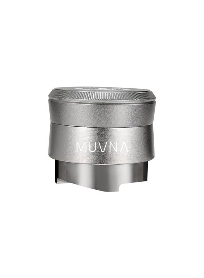 MUVNA 51MM Espresso Coffee Distributor, Gravity Adaptive Height Espresso Leveler, Fits for 51MM Portafilters(Silver) - Image 1
