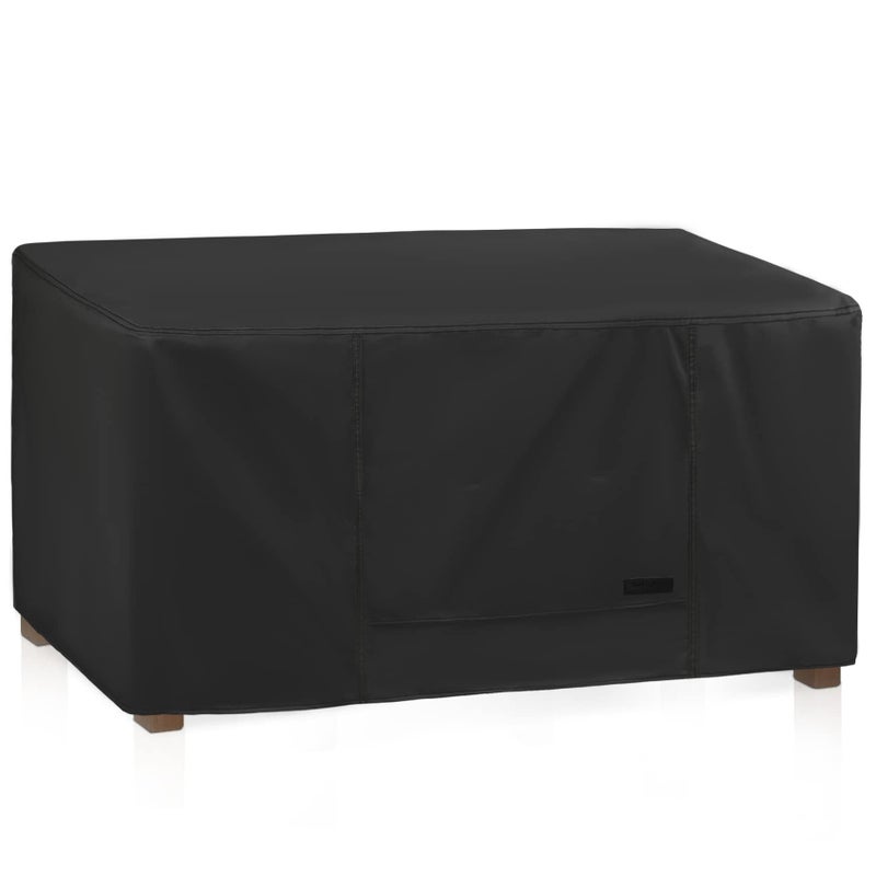 NettyPro Patio Coffee Table Cover Rectangular, Waterproof Outdoor Furniture Small Side Table Cover Rectangle, 36x22x18 - Image 2