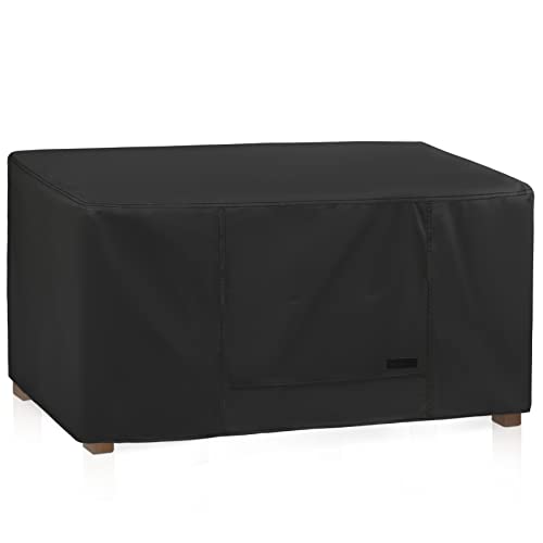 NettyPro Patio Coffee Table Cover Rectangular, Waterproof Outdoor Furniture Small Side Table Cover Rectangle, 36x22x18 - Image 1