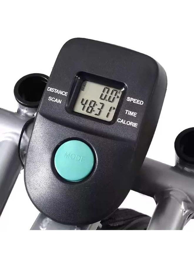 Fitness World - Orbitrac exercise bike, an elliptical exercise bike equipped with a smart LCD screen to measure the pulse from the hand - Image 1