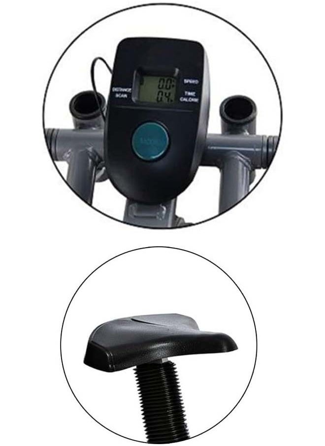 Fitness World - Orbitrac exercise bike, an elliptical exercise bike equipped with a smart LCD screen to measure the pulse from the hand - Image 1