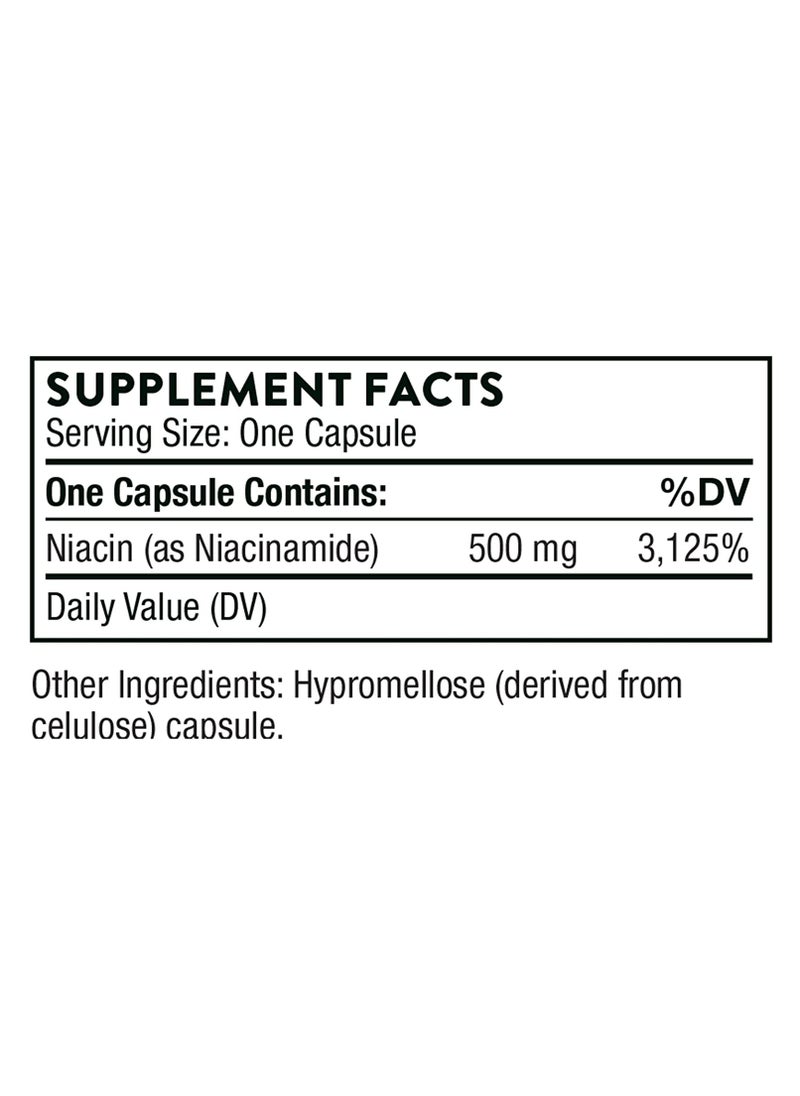ثورن Niacinamide يدعم صحة المفاصل وصحة الجلد والنوم المريح | 180 كبسولة مكمل غذائي  - Image 2