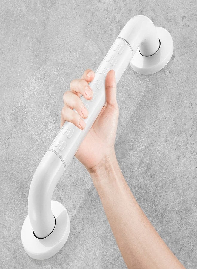 BATH GURU Heavy Duty High Grade ABS Grab Bar Safety Rail Handle for Senior Citizen Wall Mounted Grab Bar for Toilet Bathroom Bathtub (12 INCH White) - Image 2
