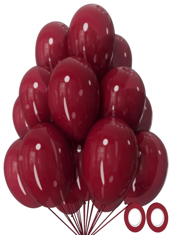 KUULBELA 110Pcs Burgnudy Red Balloons for Weddings Birthdays Party Decorations - Image 1